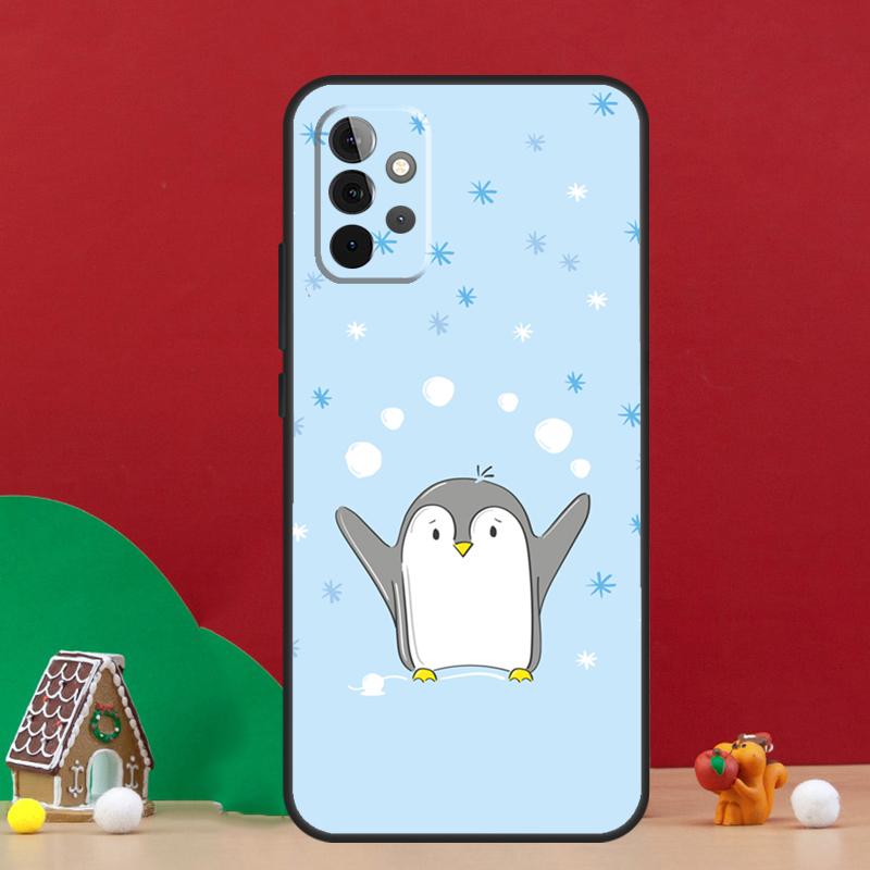 Чехол с милым рисунком пингвина для Samsung Galaxy A17 A06 A16 A56 A36 A54 A34 A14 A52 A32 A13 A23 A33 A53 A15 A35 A55
