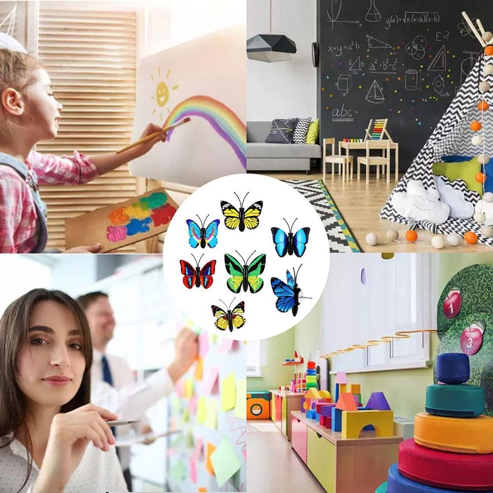 30 шт. DIY Цветные Бабочки Кнопки-Гвоздики Творческие Кнопки-Гвоздики для Доски Декоративные Гвоздики Канцелярские Товары