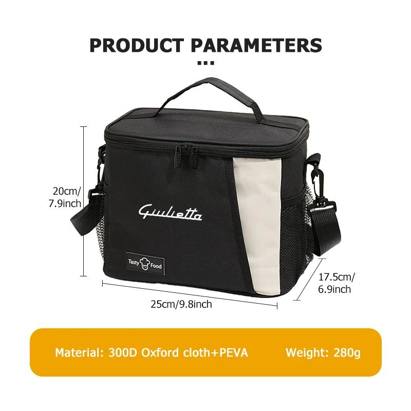 Car Stickers For Alfa Romeo For Alfa Romeo Car Logo Portable Waterproof And Insulated Lunch Box Bento Pouch Accessories 159 Giul