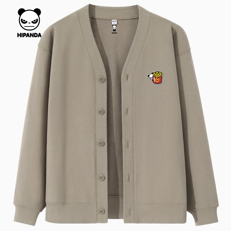 V-neck cardigan jacket men's vintage style button jacket new top B