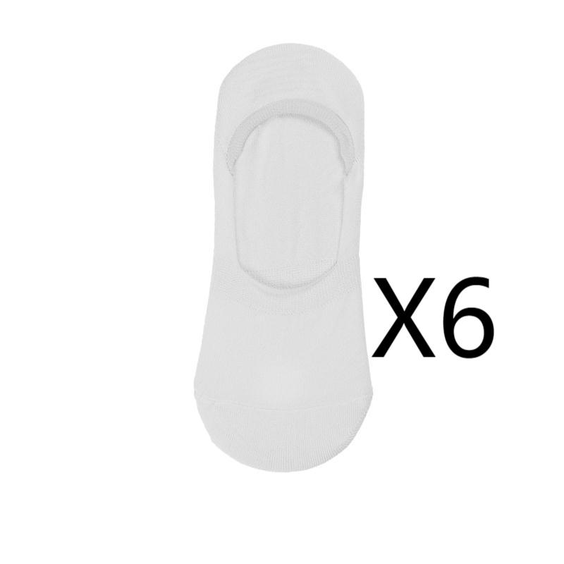 6 пар мужских летних тонких носков больших размеров, хлопковые невидимые силиконовые носки, антибактериальные слипоны