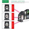 Регулируемая лазерная рулетка с стальной линейкой, лазерный уровень для перекрестных и прямых линий, измерительные инструменты