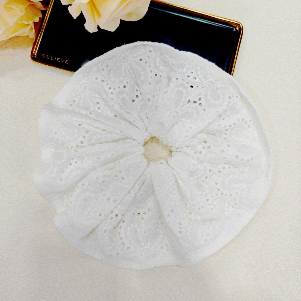 Double Layer Checkered Hair Clip Bow Oversized Hair Scrunchies Women Hair Ropes  Hair Rubber Bands