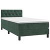 Maison Exclusive - Sommier à lattes de lit avec matelas et LED Vert foncé 80x200cm