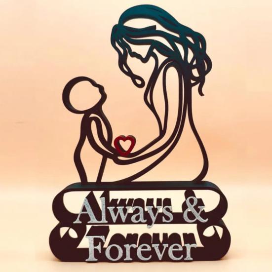 Настольная скульптура, украшение ко Дню матери, креативная форма, украшение для связи матери и ребенка, отдельно стоящая скульптура