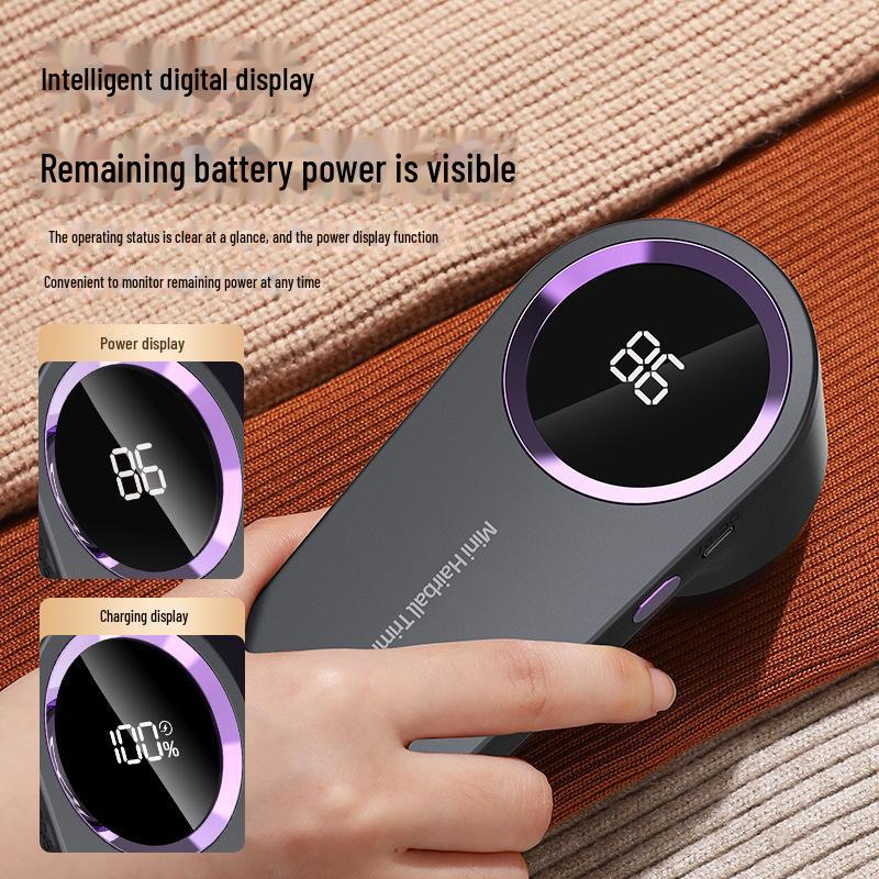 Бритва для ткани с цифровым дисплеем: Эффективно удаляет комки волос со свитеров и одежды