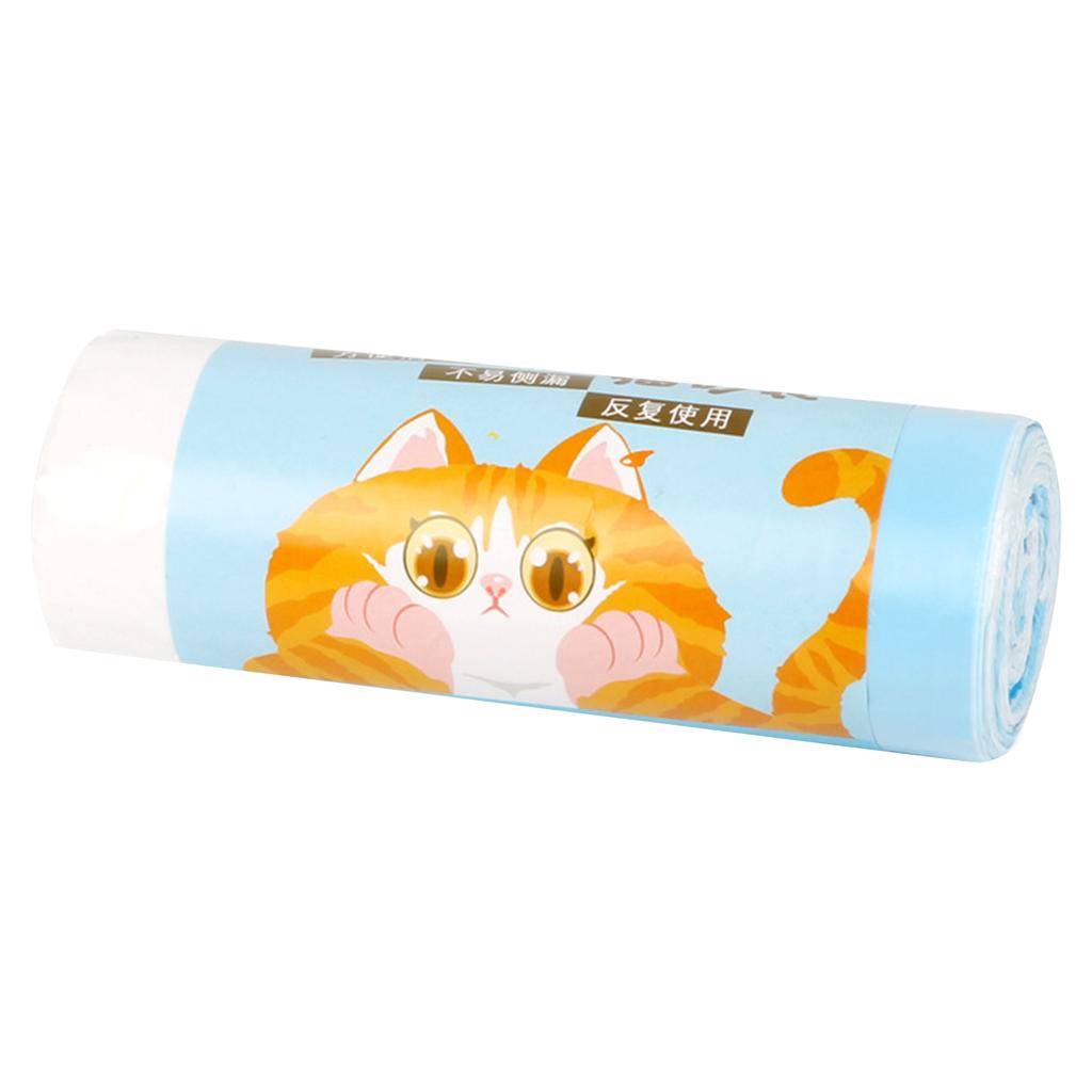 Кошачьи liners для лотка Одноразовые liners для кошачьего туалета Прочные утолщенные Мешки для кошачьего туалета с завязками Герметичные мешки для отходов