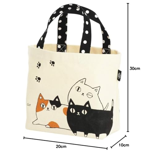 Ceramic Ai Tote Bag, Small, 3 Cat Brothers, 13596, 30cm x 10cm x 20cm
