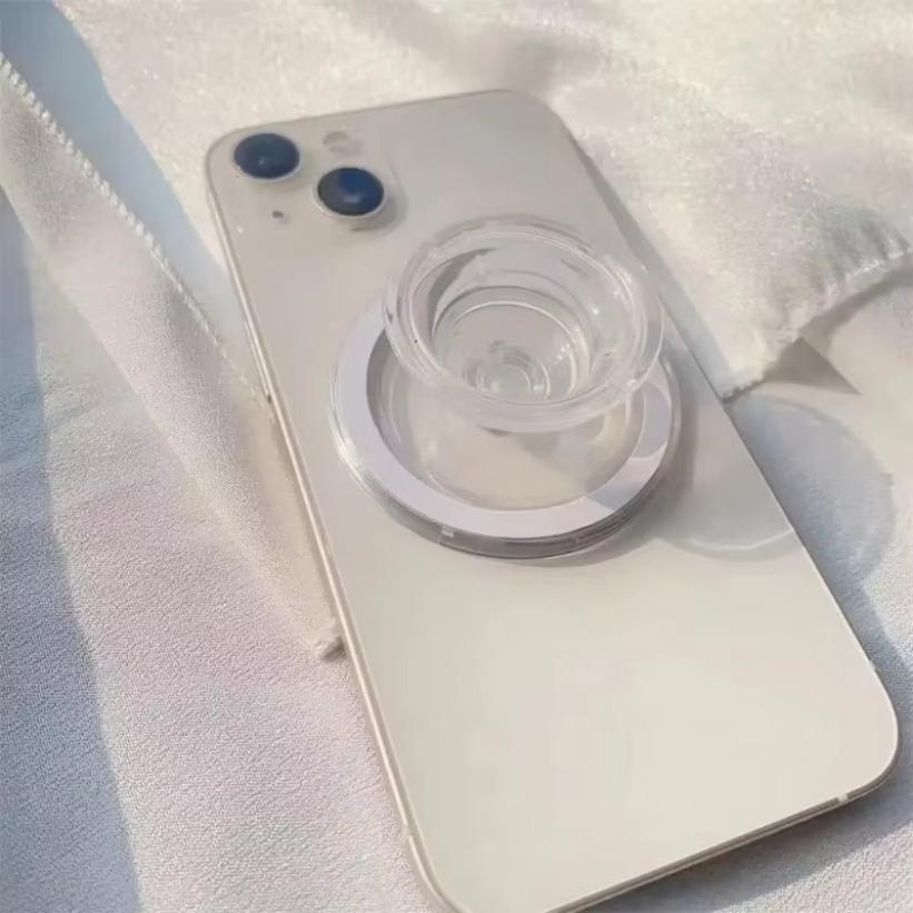 Складной магнитный держатель-сокет для мобильного телефона, карман для Magsafe iPhone 16 15 14 13 12 Pro Max, кольцо для пальца, расширяющаяся подставка