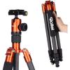 Trépied Photo En Carbone Rollei C5I - Orange - Rotule Et Sacoche Incluses