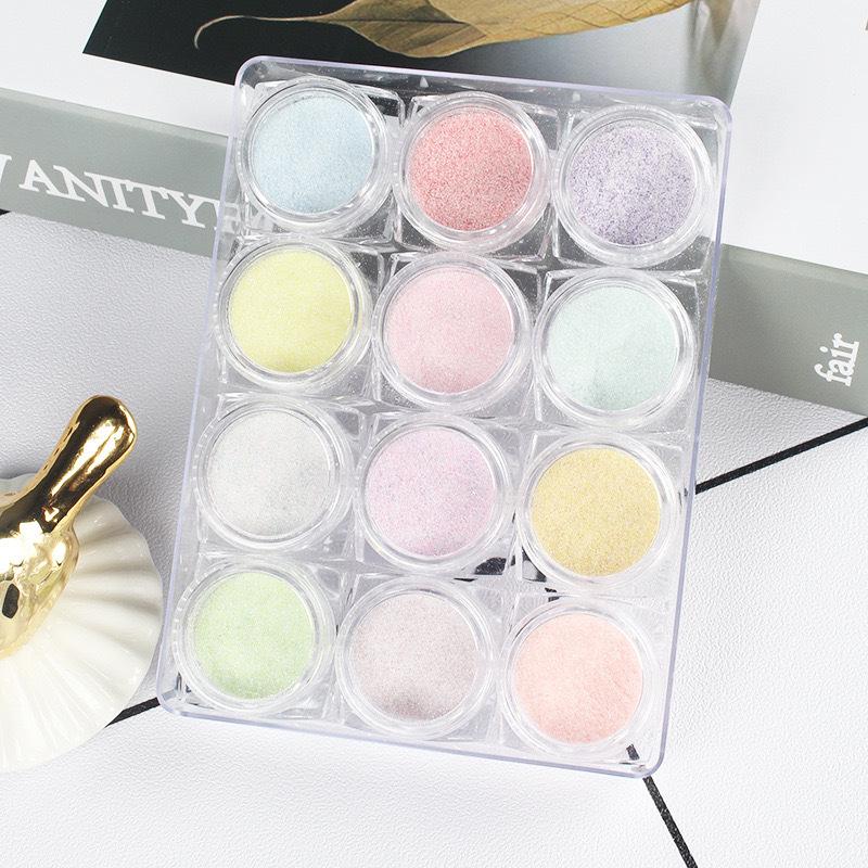 Японская переливающаяся пудра для нейл-арта 'Candy Coating Powder' - Эффект 'Starlight Sugar'