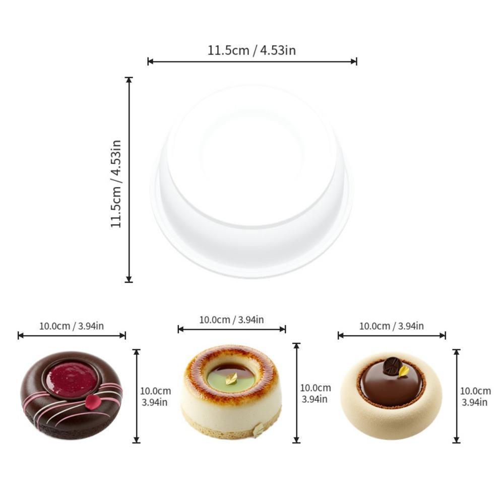 4 inch Chocolate Dessert Mold Food-Grade Silicone French Pastry Baking Mold Pastry Making