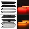 For 2010-2015 Chevy Camaro Signal Light Clear Led Side Marker Front Amber + Rear Red