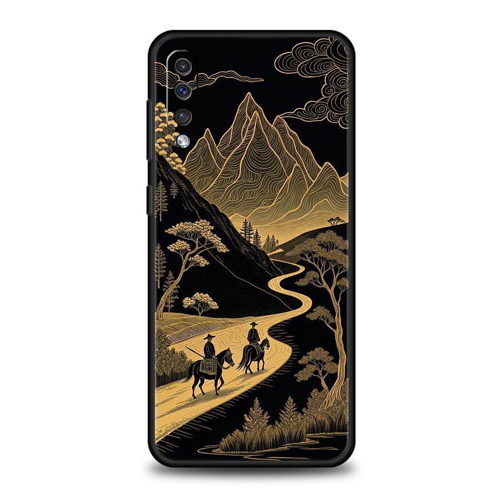 Чехол-накладка 'Горный рассвет' для Samsung A56 A36 A26 A54 A52 A24 A14 A50 A72 A70 A20E A06 A12 A22 A34 A42 A32 A04s A16 5G