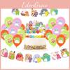 Полный набор для вечеринки Squishmallows для детей включает воздушные шары, топпер для торта и баннер