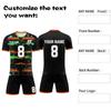 Personalised Shirts Kit Mens Girls With Name Number Custom Football Jerseys For Boys Training Suit