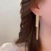 Zinc Zinc Alloy Niche Design Tassel Women Earrings Korean Style Dangle Earrings Ear Drop Stud Earrings