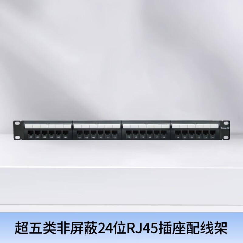 Патч-панель Puttian Tianji Cat5e UTP, 24 порта RJ45