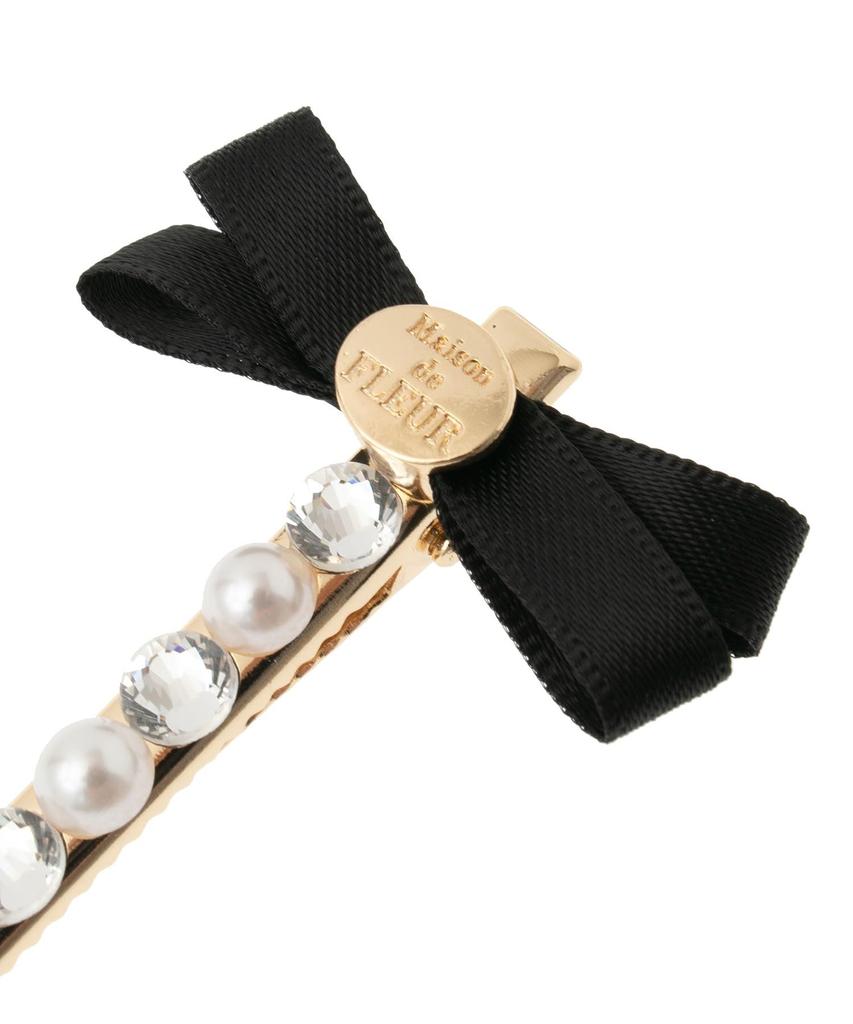 De Аксессуары для волос Лента Бижу Пинцет Светло-розовый [Maison Fleur] Женский