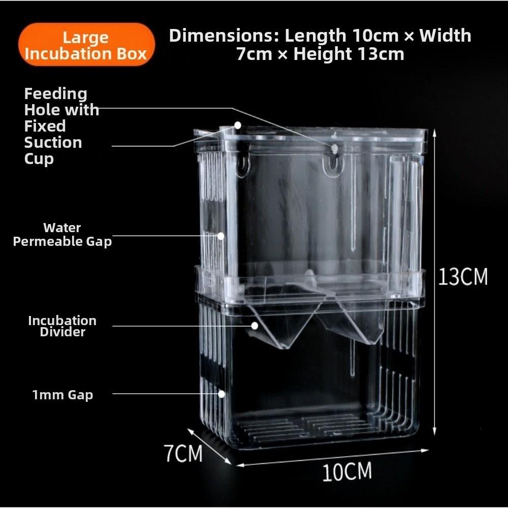 Transparent Fish Breeding Box Isolation Fish Isolation Box New Aquarium Breeder Box Fish Tank Use