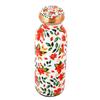 Flower Printed Pure Copper Water Bottle, Durable & Rust Free Copper Vessel, Anti-Oxidant Material, Ideal for Home and Office Purpose - 500 Ml