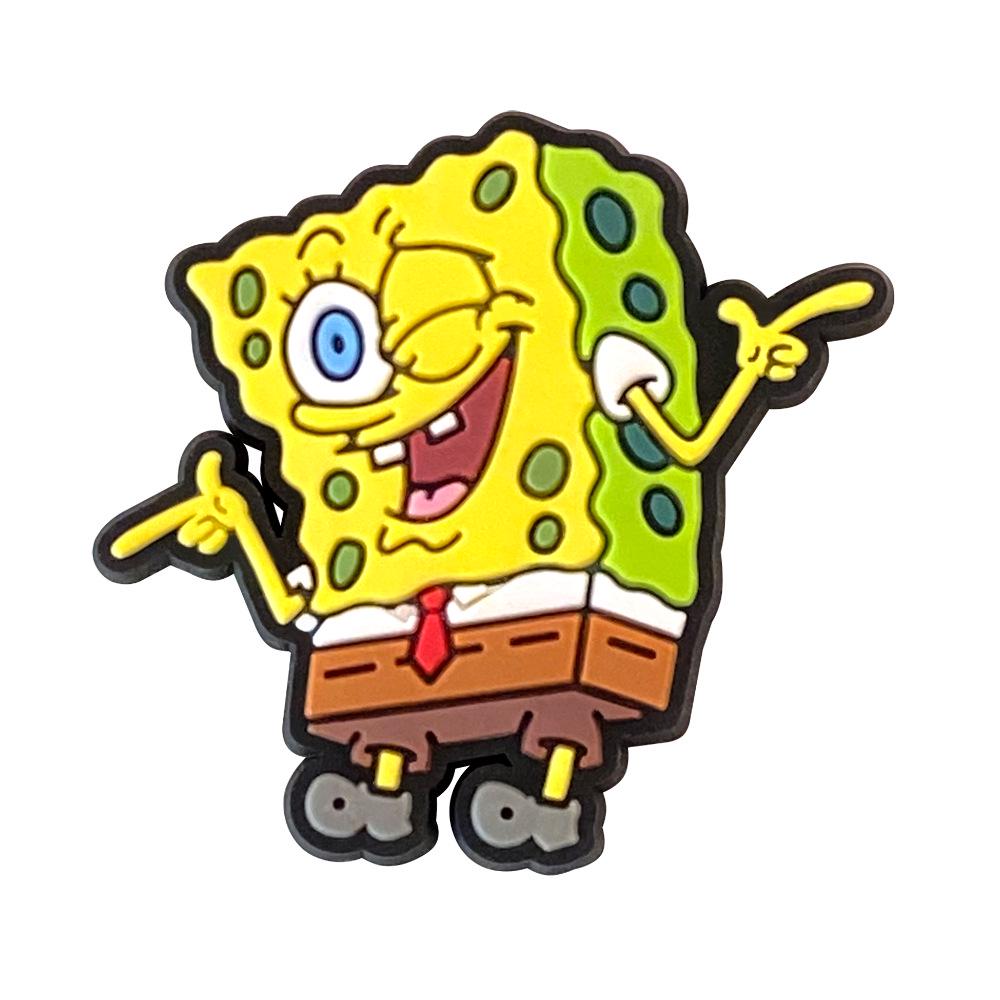 SpongeBob Croc Charms: 20 DIY Soft Rubber Shoe Accessories & PVC Buckle Ornaments