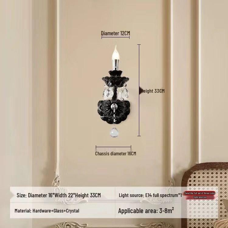 Французская хрустальная люстра-подсвечник для гостиной или спальни