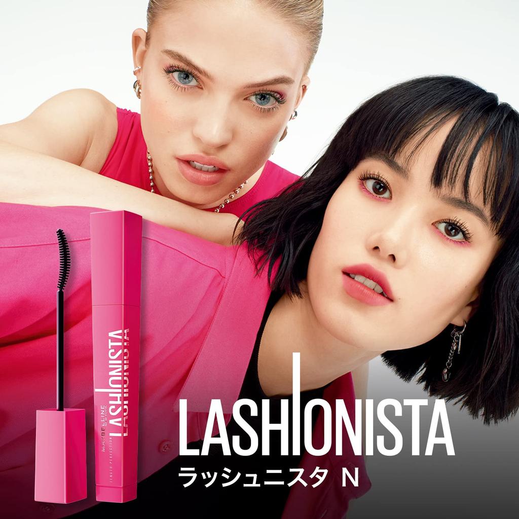 [Набор из 3 шт.] Тушь для ресниц MAYBELLINE Lashnista N, оттенок 01, черная [Включает 2 мини-средства для снятия]