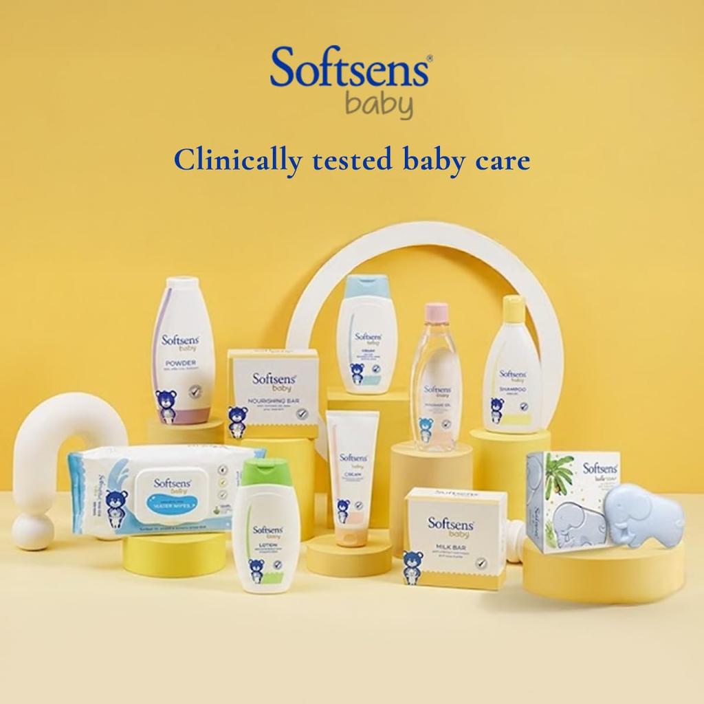 Softsens Детский шампунь без слез Ультрамягкий Бережное очищение кожи головы Без спутывания Мягкость Уход за новорожденными 500 мл Упаковка 1 шт.