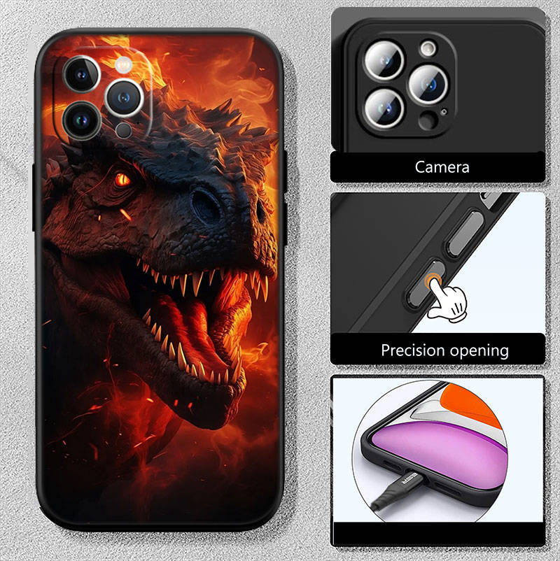 II3 Dinosaur Phone Case for iPhone 6 6s 7 8 11 12 13 14 15 XS Pro Max XR X SE Samsung S20 S21 S22 S23 S24 FE Ultra Plus Lite S21S A55