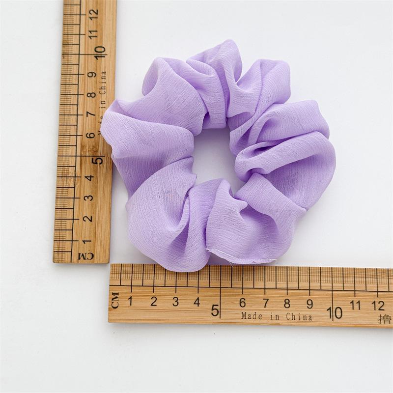 Airy Chiffon Vibe Transparent Texture Hair Ties Macaron Candy Colors Cloud Like Voluminous Headwear Summer Beach Hair Accessories