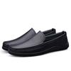 Fashion Men's Genuine Leather Loafers Slip-On Business Casual Shoes Comfortable Flat New Driving Shoes for Men Lightweight Dress Shoes