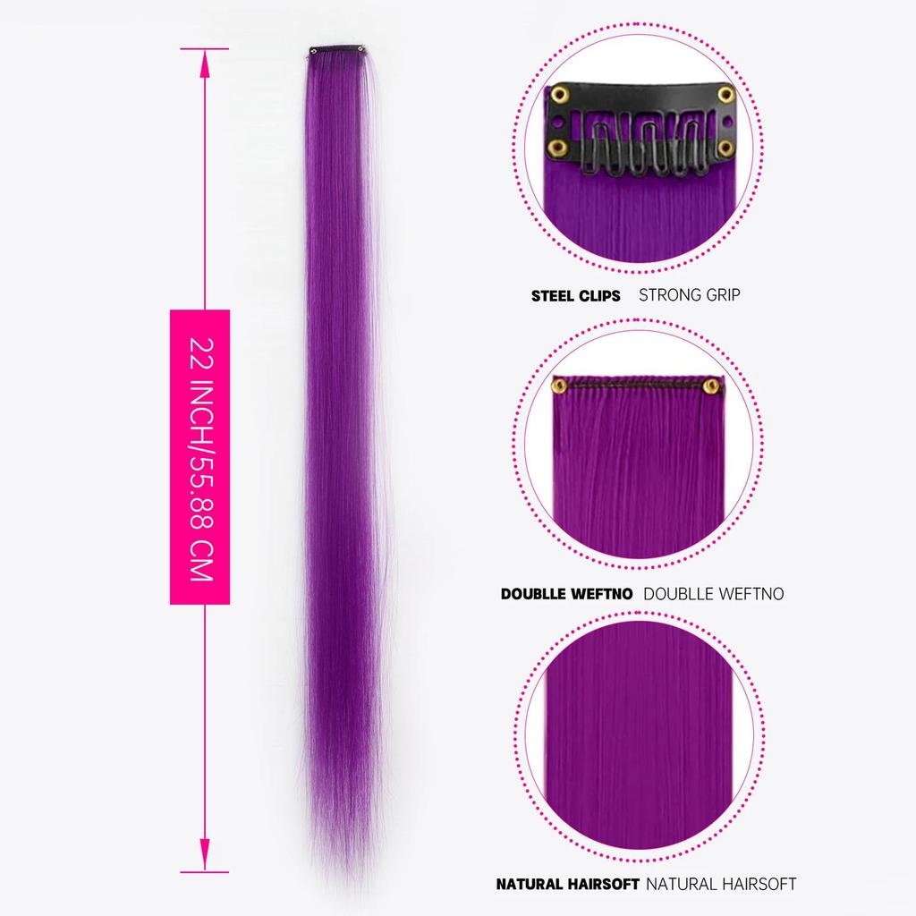 ALAN EATON 22 дюйма 5 шт./упак. блестящие волосы для наращивания на клипсе в радужной блестящей блестящей мишуре для волос термостойкие блестящие наращивание волос