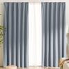 BELLUNA Level 1 Set of UV Memory for Bedrooms and Living Thick Set of 2 or Room Day and Night Solid 100cm Wide 200cm Long X 100cm Wide of Curtains,