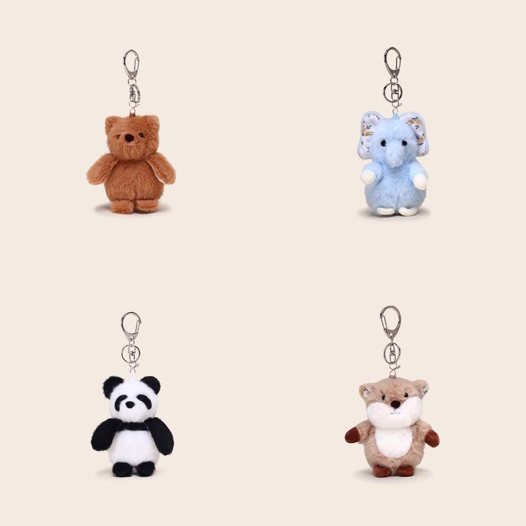 Otter Penguin Sheep Bear Plush Keyring Featuring Cute Cartoon Animals For Backpack Accessories