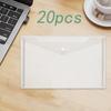 20Pcs A4 Document Bag Pouch Reusable File Multifunctional Envelopes