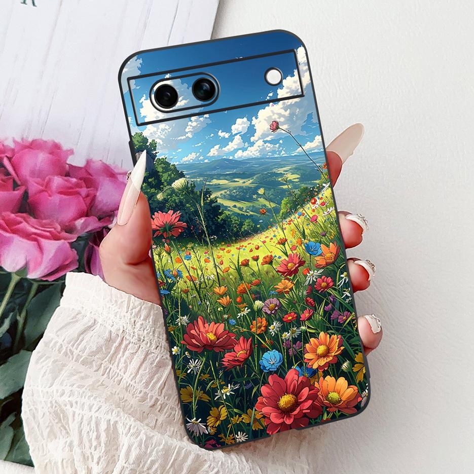 For Google Pixel 8A Case Pixel8 Pro Cute Cat Lion Painted Cover Soft TPU Phone Case For Google Pixel 8 Pro Pixel8A Fundas Bumper