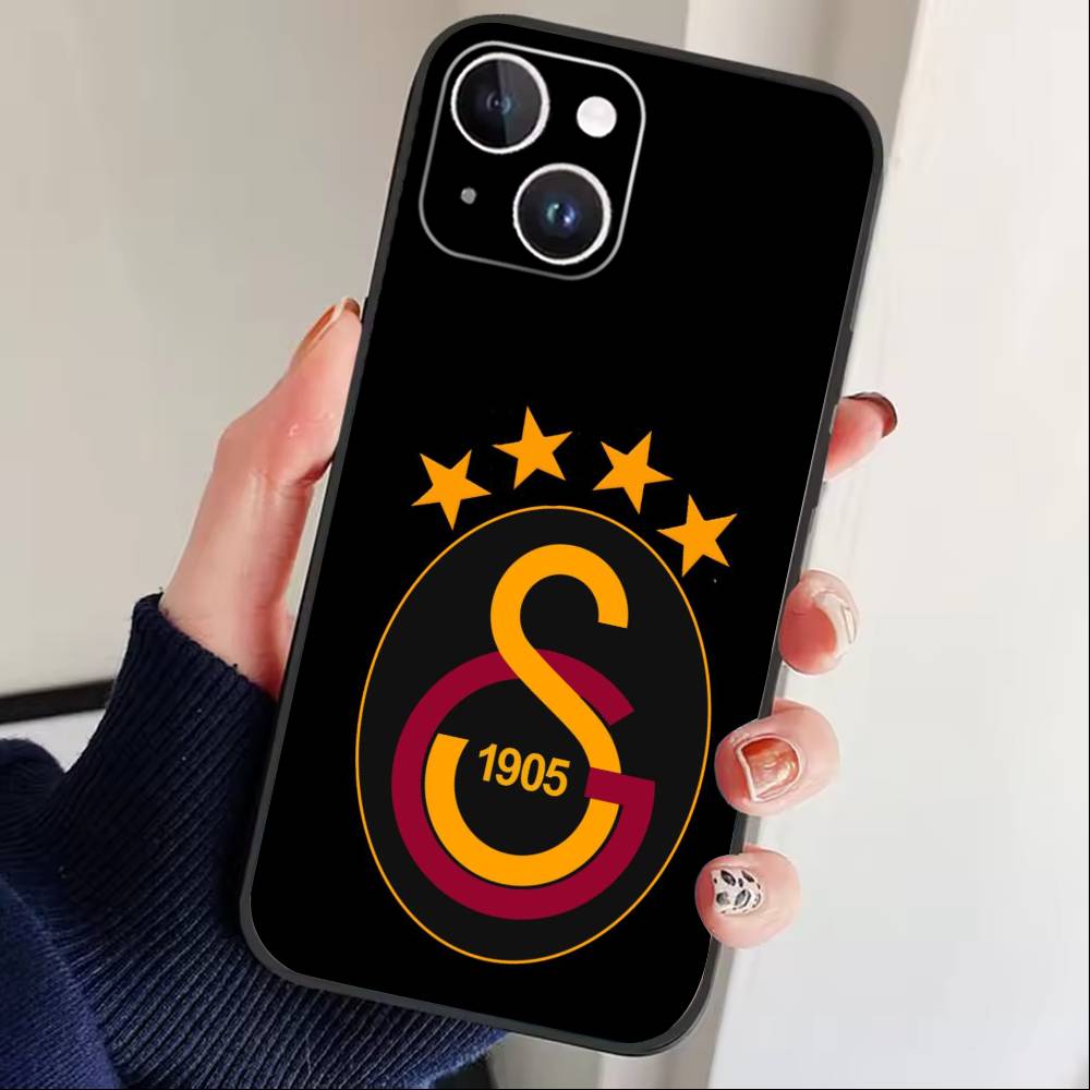 G-Galatasaray 1905 Чехол для телефона для iPhone17,16,15,14,13,12 Plus,Max Мягкий Силиконовый Черный Чехол
