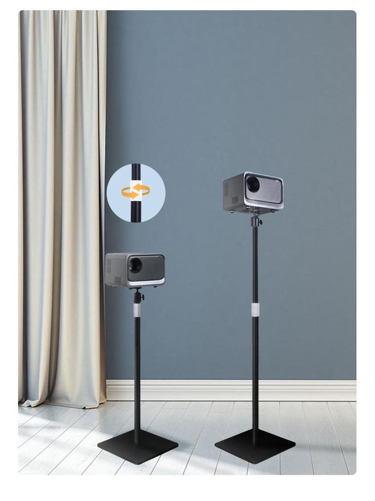 Universal No-Drill Projector Stand: Floor, Desktop, Sofa, or Wall-Mounted, Compatible with XGIMI, Dangbei, JMGO.