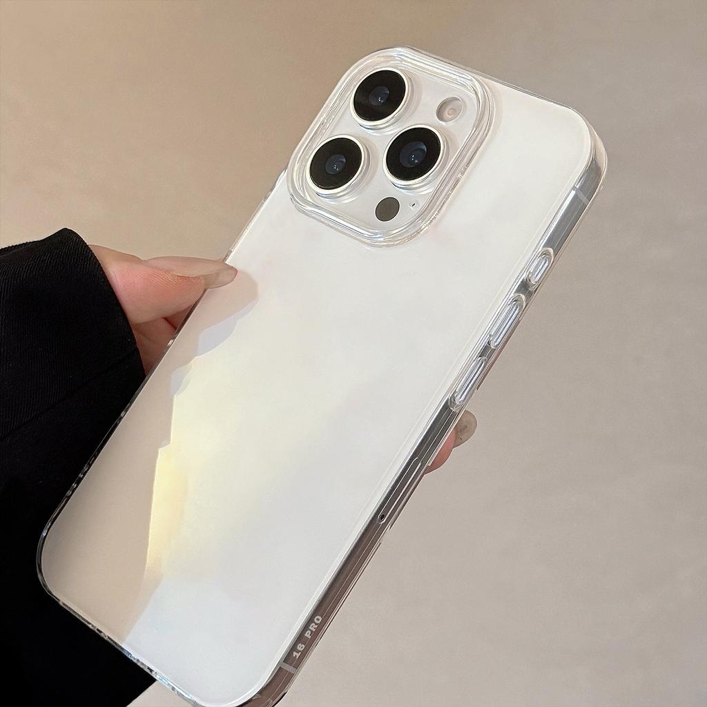 Персонализированный однотонный яркий IMD белый Подходит для чехла для мобильного телефона Apple 16 17pro Max Жесткий Iphone1311