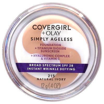 Тональный крем Olay Simply Ageless, SPF 28, 215 Natural Ivory, 12 г (0,4 унции)