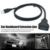 USB-кабель для панели, водонепроницаемый кабель, удлинитель для автомобильной панели, 1 м, кабель для панели приборов автомобиля, USB2.0, мужской и женский