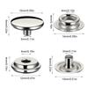 100pcs 15mm Canvas Snap Kit Marine Grade Snap Fastener Stainless Steel Snap Buttons for Boat Cover Sewing Leather Clothes Tent