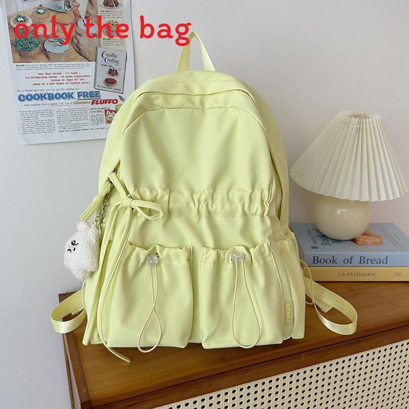 Cute Butterfly Knot School Backpack For Girls With Lightweight Waterproof Nylon For Middle School