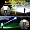 2 In 1 Ultraviolet Flashlight Purple White Dual Light Zoomable Torch Built in Battery Recharge Scorpion Hunting UV Flashlights