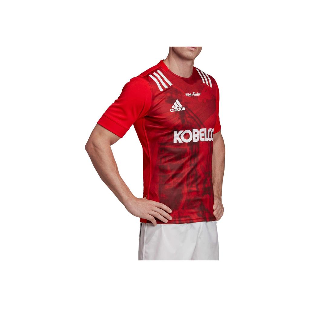 Adidas Футболка мужская с коротким рукавом, полосатая, быстросохнущая, тяжелая, в американском винтажном стиле, с принтом логотипа, топы, красная FK0784