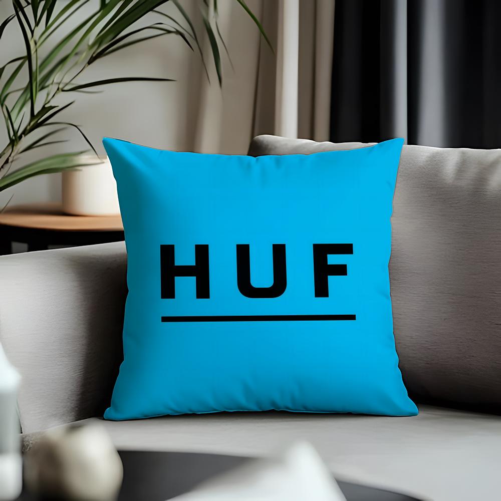 Hot Hhufable Cushion Cover Antidustmite Pillowcase Invisible Zipper Silky Short Plush Sofa Cushion Cover
