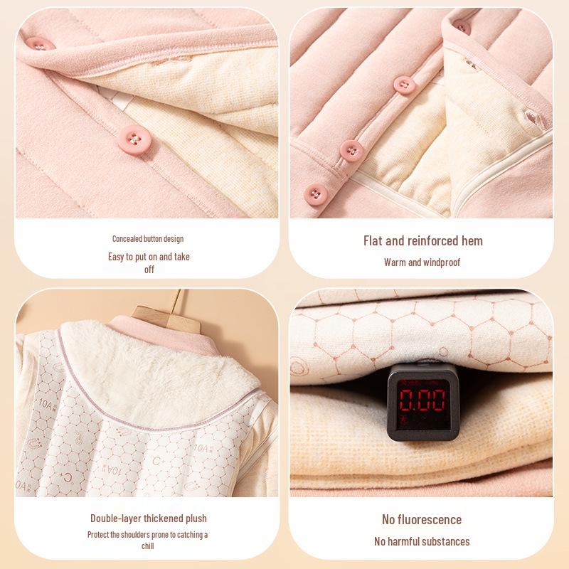 Детский зимний школьный комплект формы: Нижнее белье для девочек и утепленная хлопковая куртка для мальчиков