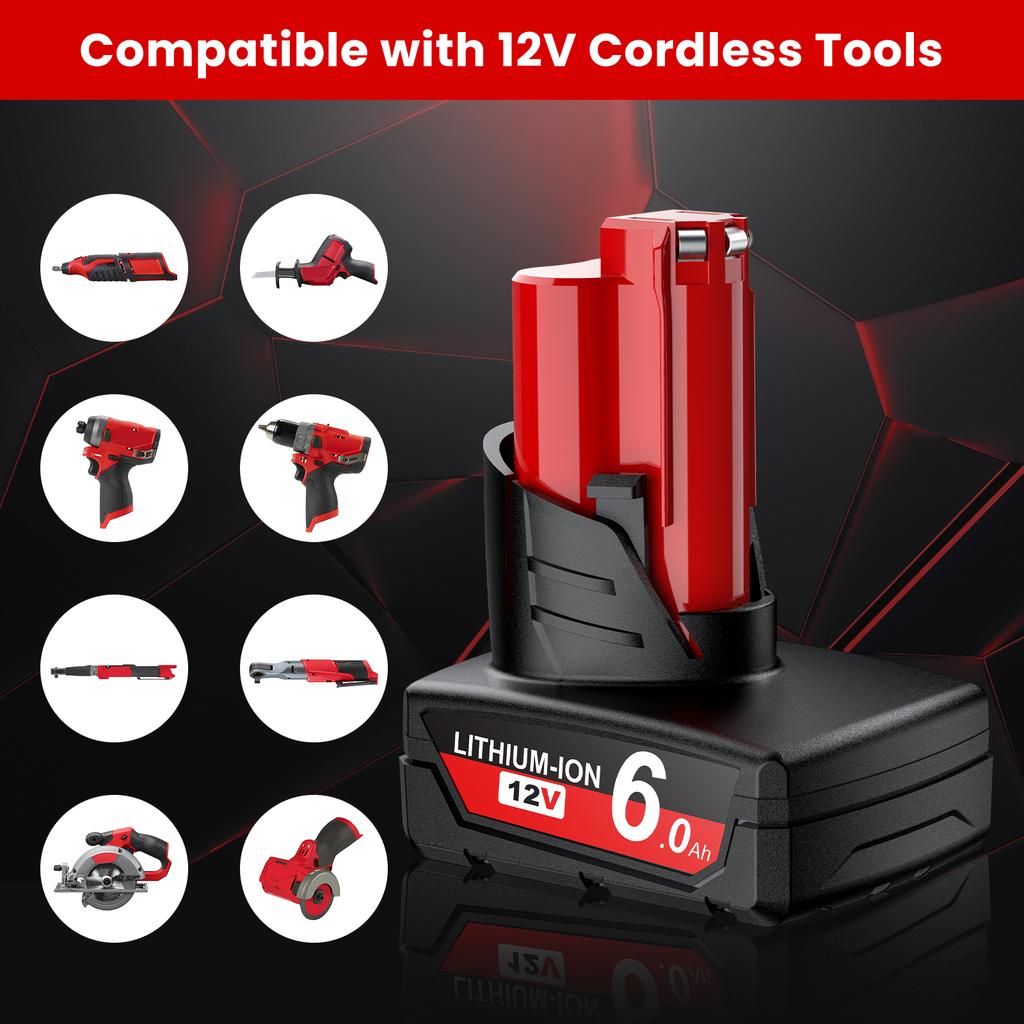 Для аккумулятора Milwaukee M12 12V, перезаряжаемый литий-ионный аккумулятор, зарядное устройство-адаптер для аккумулятора, держатель-кронштейн, аксессуары для аккумуляторов инструментов
