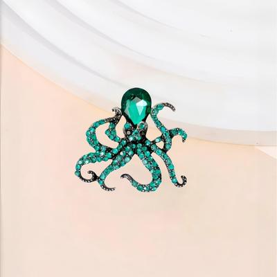 Морской Осьминог Брошь: Элегантный европейский и американский дизайн, унисекс-аксессуар, идеально подходит для любого наряда.
